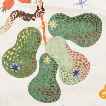JOSEF FRANK, a 'Vegetable Tree' linen bed spread from Svenskt tenn.