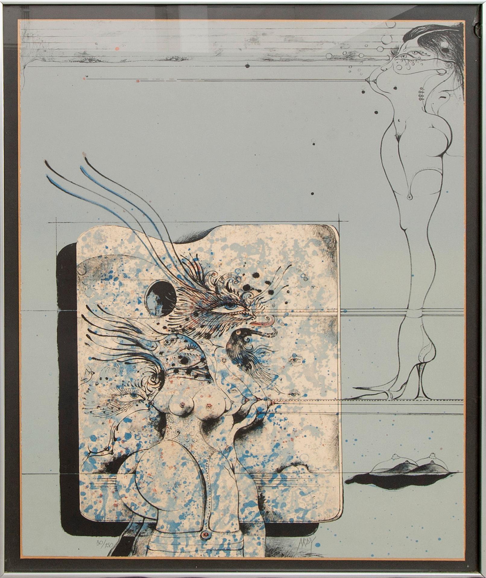 Ardy Strüwer, färglitografi, signerad, numrerad 30/150.