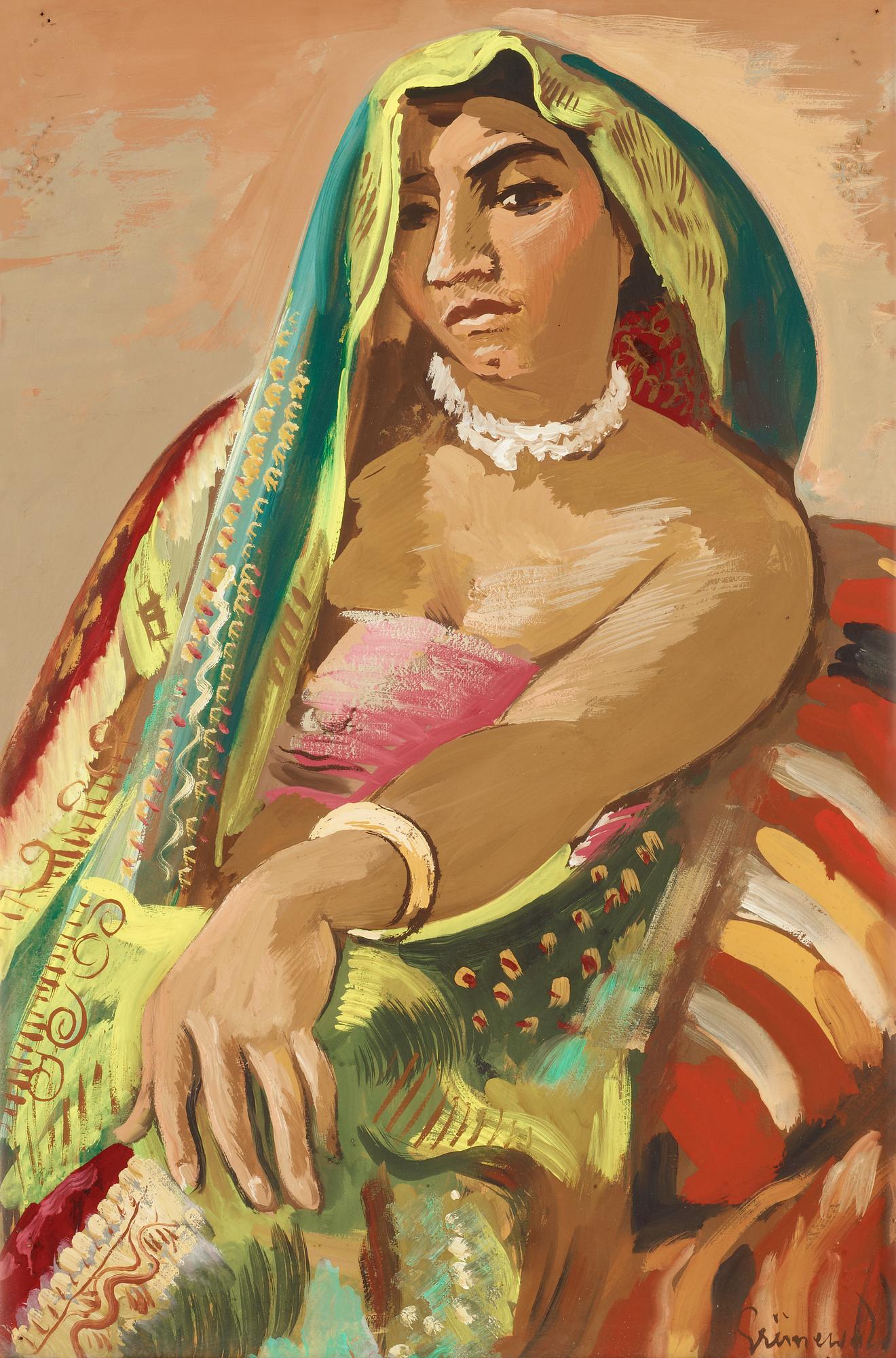 Isaac Grünewald, "Hinduiskan i den indiska sjalen" (The Hindu Woman).