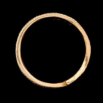 RING, 18K guld, svenska stämplar, 1978. Vikt ca 16 g.