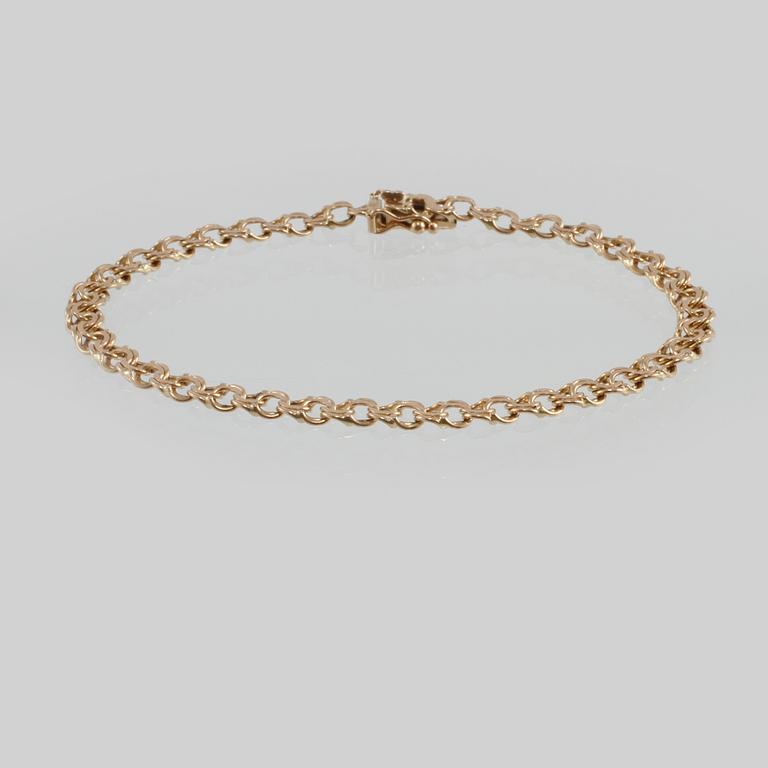 ARMLÄNK, 18K guld, NSE, Köping, 1991. Vikt 7,6 gram.