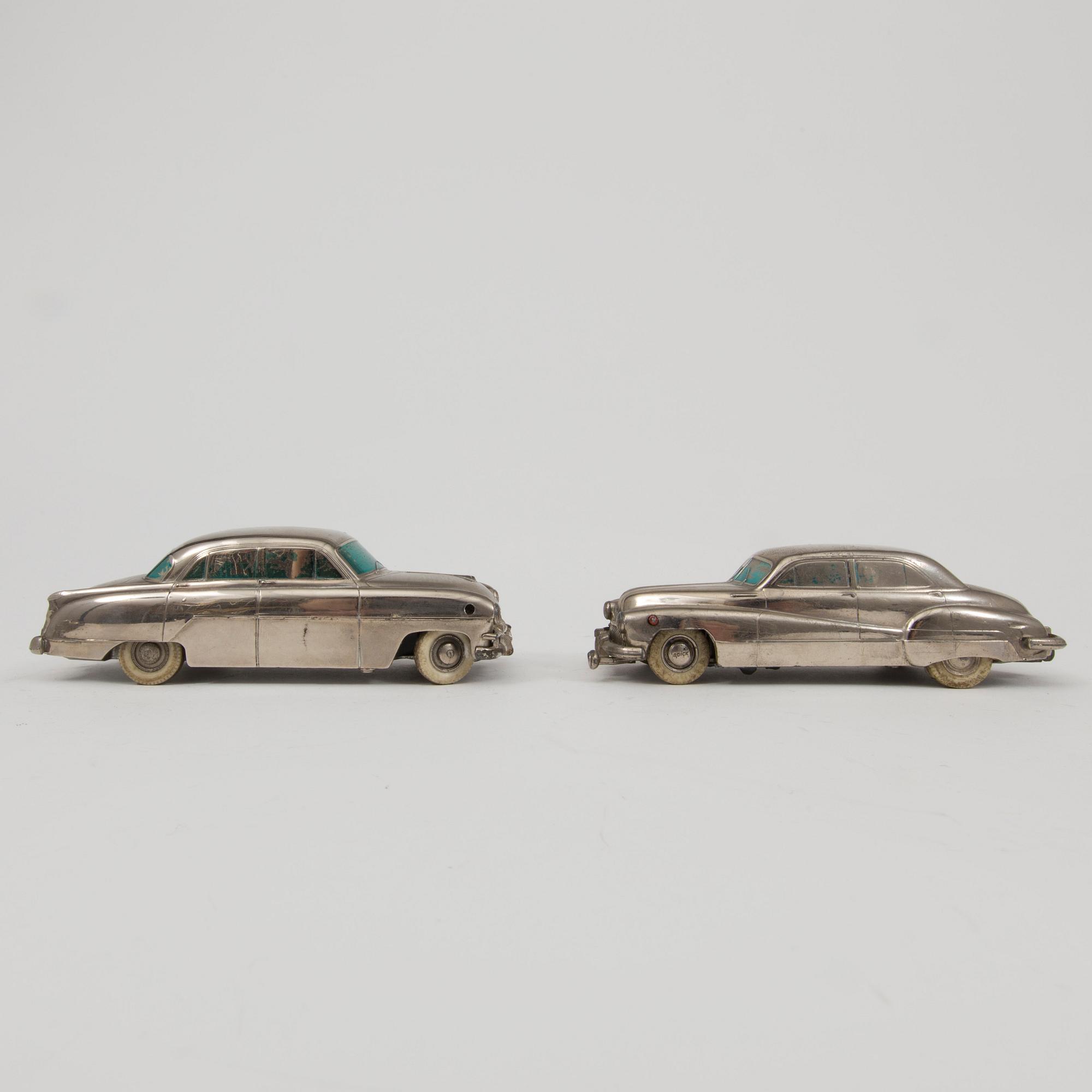 Four Prämeta toy cars Germany 1950s.