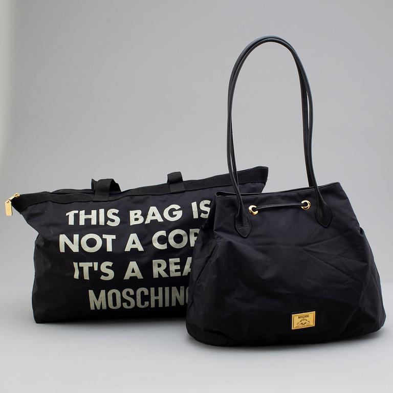 2 Moschino bags.
