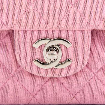 Chanel, "Pink Jersey Double Flap Bag", väska, 1997-1999.