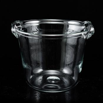 NILS LANDBERG, a glass wine/champagne cooler from Orrefors, 1950's.