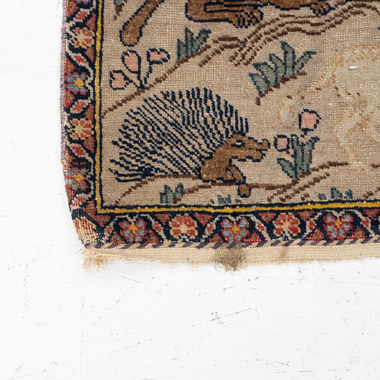 A semi-antique Tabriz rug, Northwest Persia, c. 137 x 101 cm.