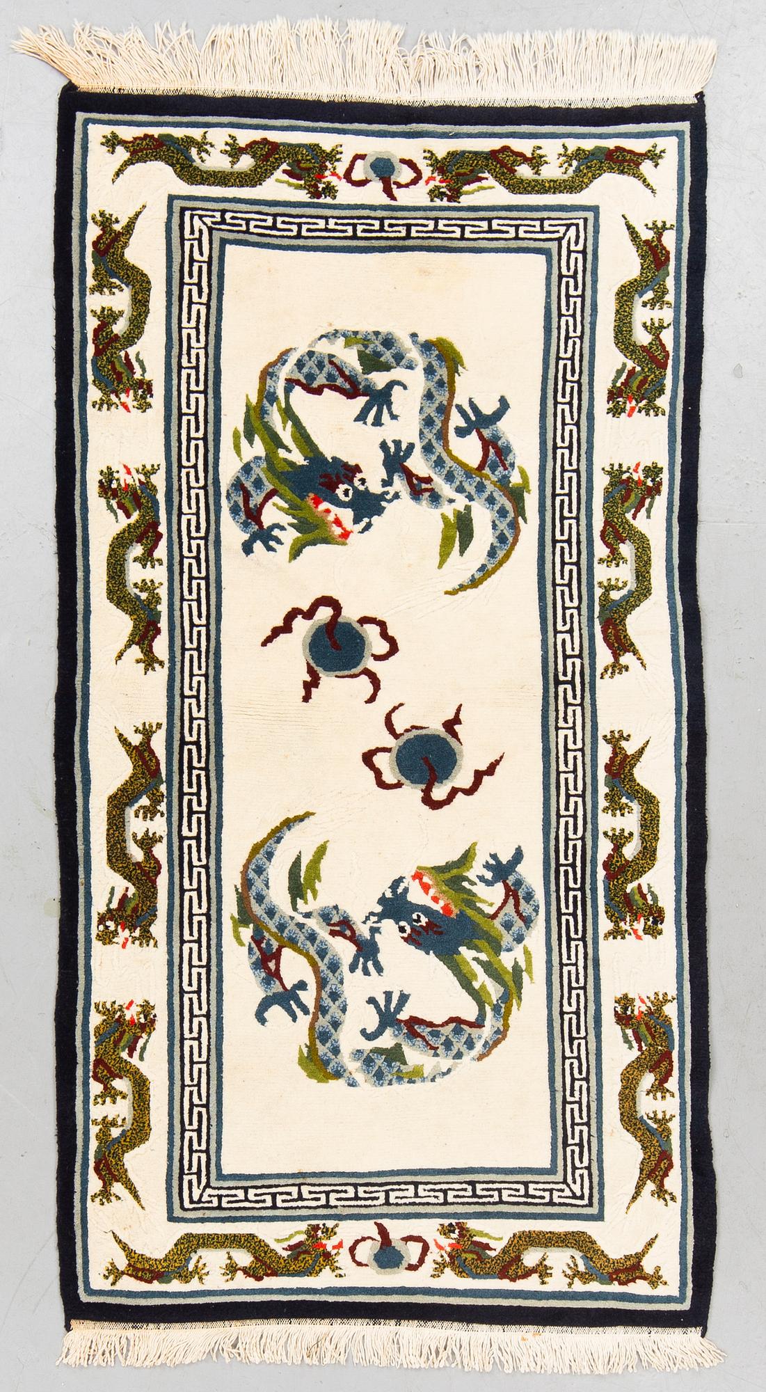 Rug, old, Tibet, ca 174 x 90 cm.