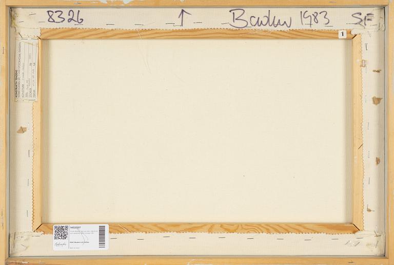 Frank Badur, oil on canvas, signed and dated 1983 verso.