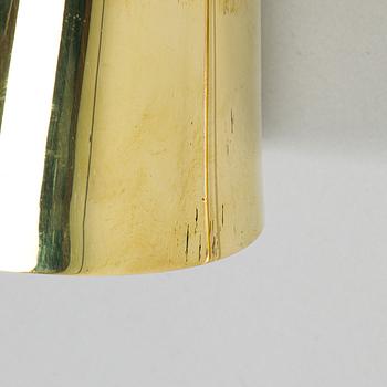 Paavo Tynell, a brass wall light model 9459, Idman, Finland 1960s.