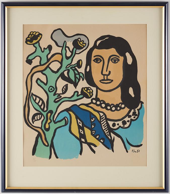 Fernand Léger, "La femme et la fleur".