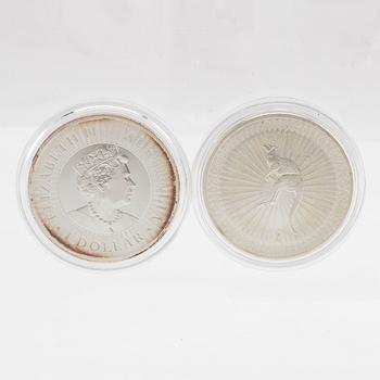 15 st 1oz mynt 999 silver.