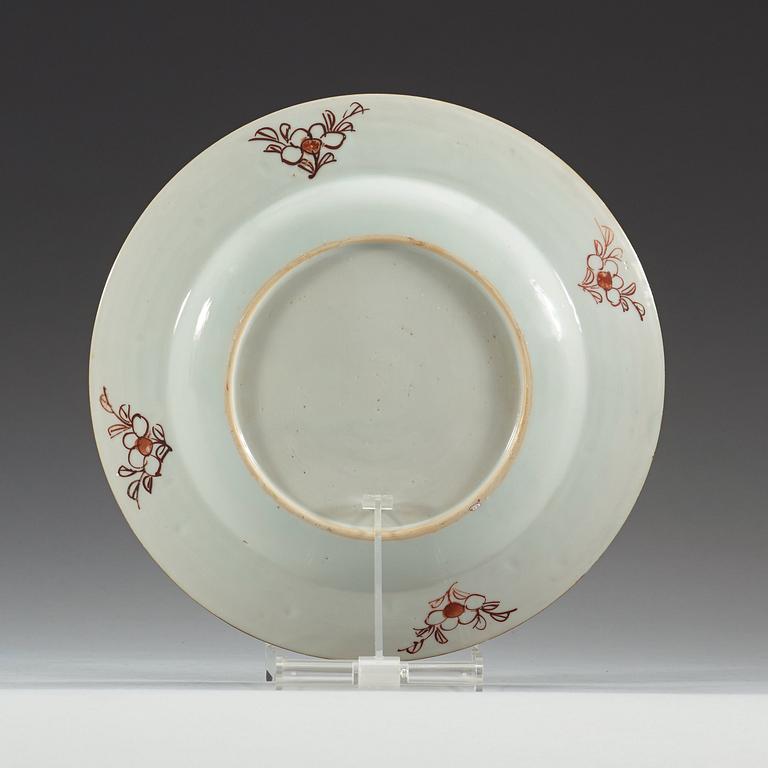 A set of ten famille rose dinner plates, Qing dynasty, Qianlong (1736-95).