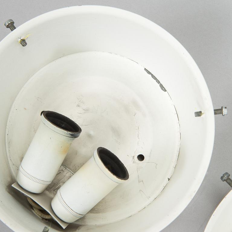 Arne Jacobsen, a pair of 1960's 'AJ-Eklipta' ceiling / wall lamps, for Louis Poulsen/licensed manufacturer Orno, Stockmann.