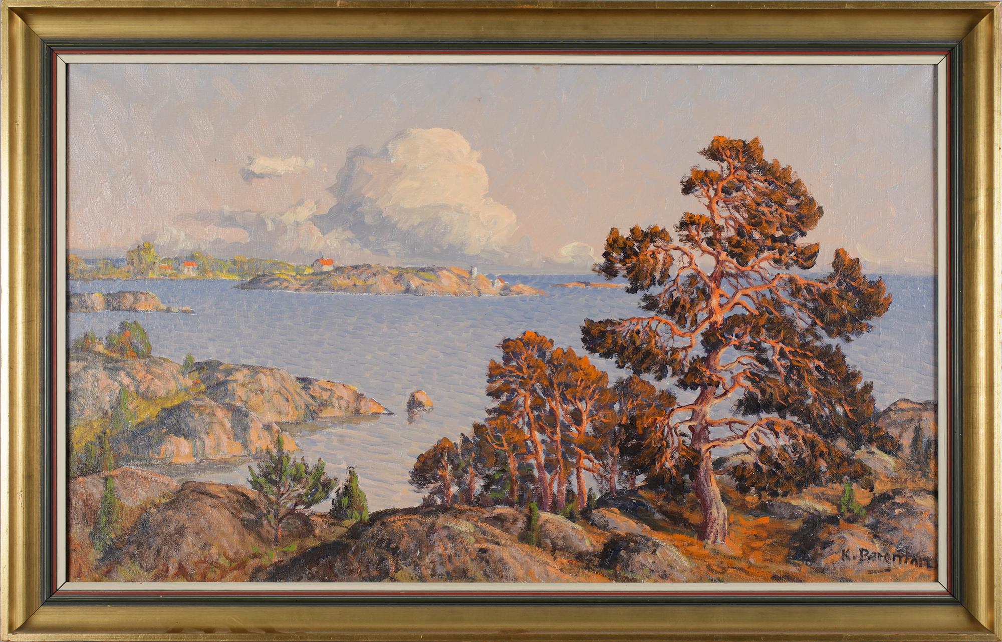 KARL BERGMAN, olja på duk, signerad.