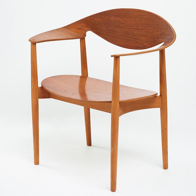 AN AKSEL BENDER MADSEN & EJNER LARSEN, "Metropolitan chair" for Fritz Hansen, Denmark 1950´s.