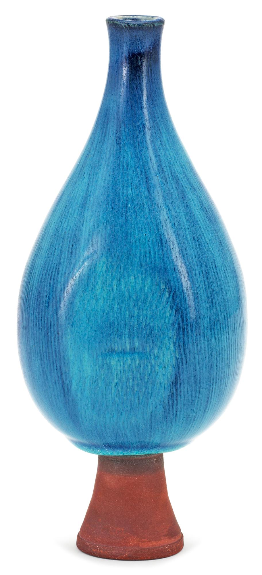 A Wilhelm Kåge 'Farsta' stoneware vase, Gustavsberg studio 1952.