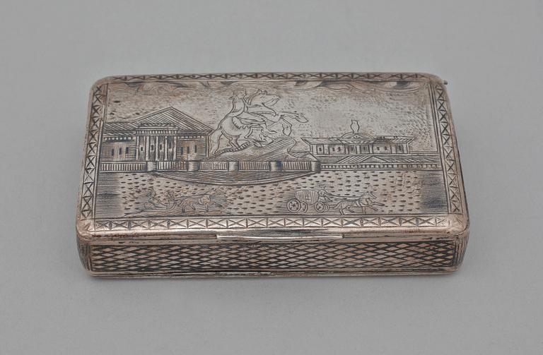 DOSA, silver, Moskva, Ryssland. 1800-talets slut. Ca 95g.