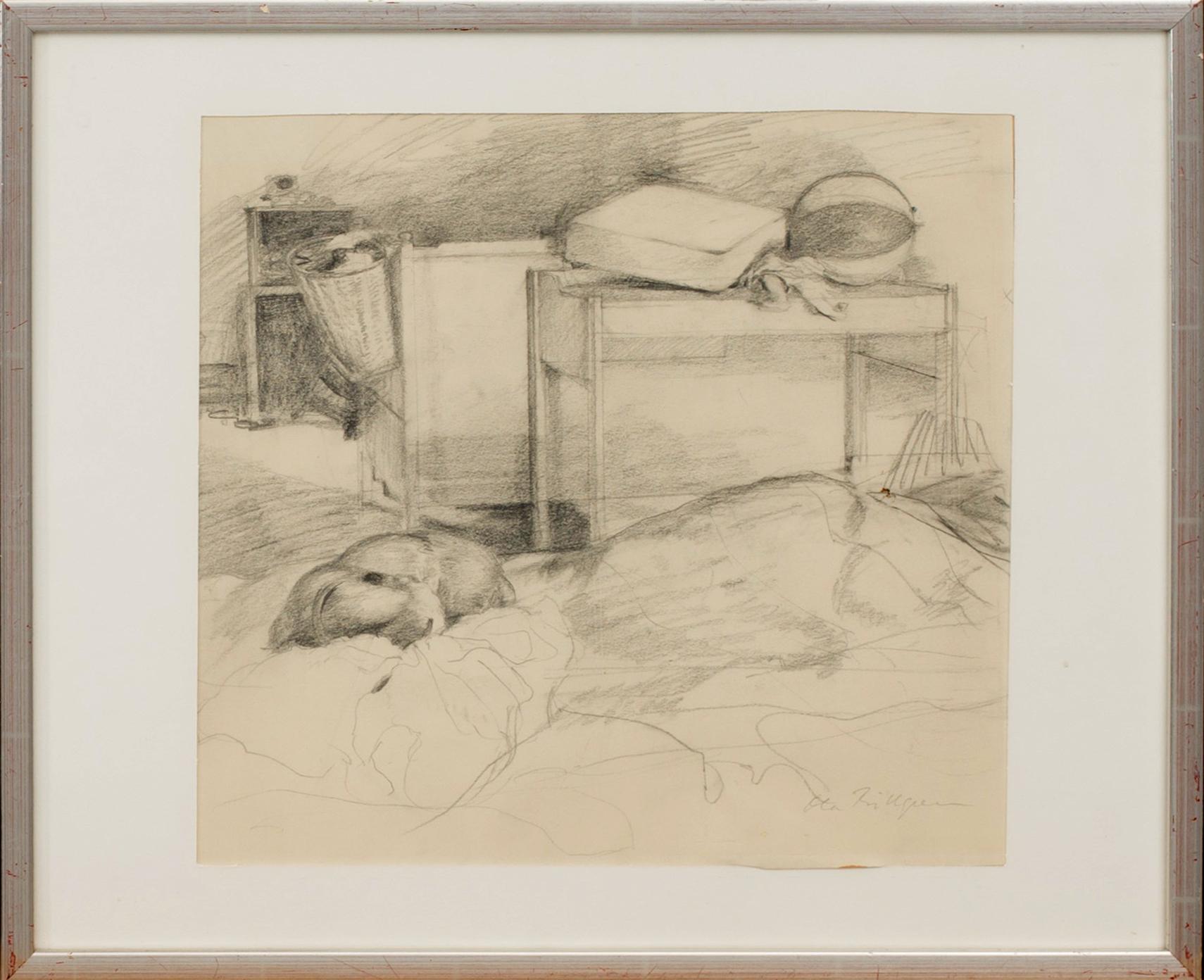 OLA BILLGREN, pencil, signed.