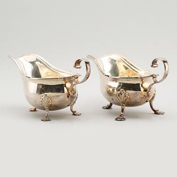 SÅSSNIPOR, 2 st, pläter, Walker & Hall, Sheffield, 1900-talets första hälft.