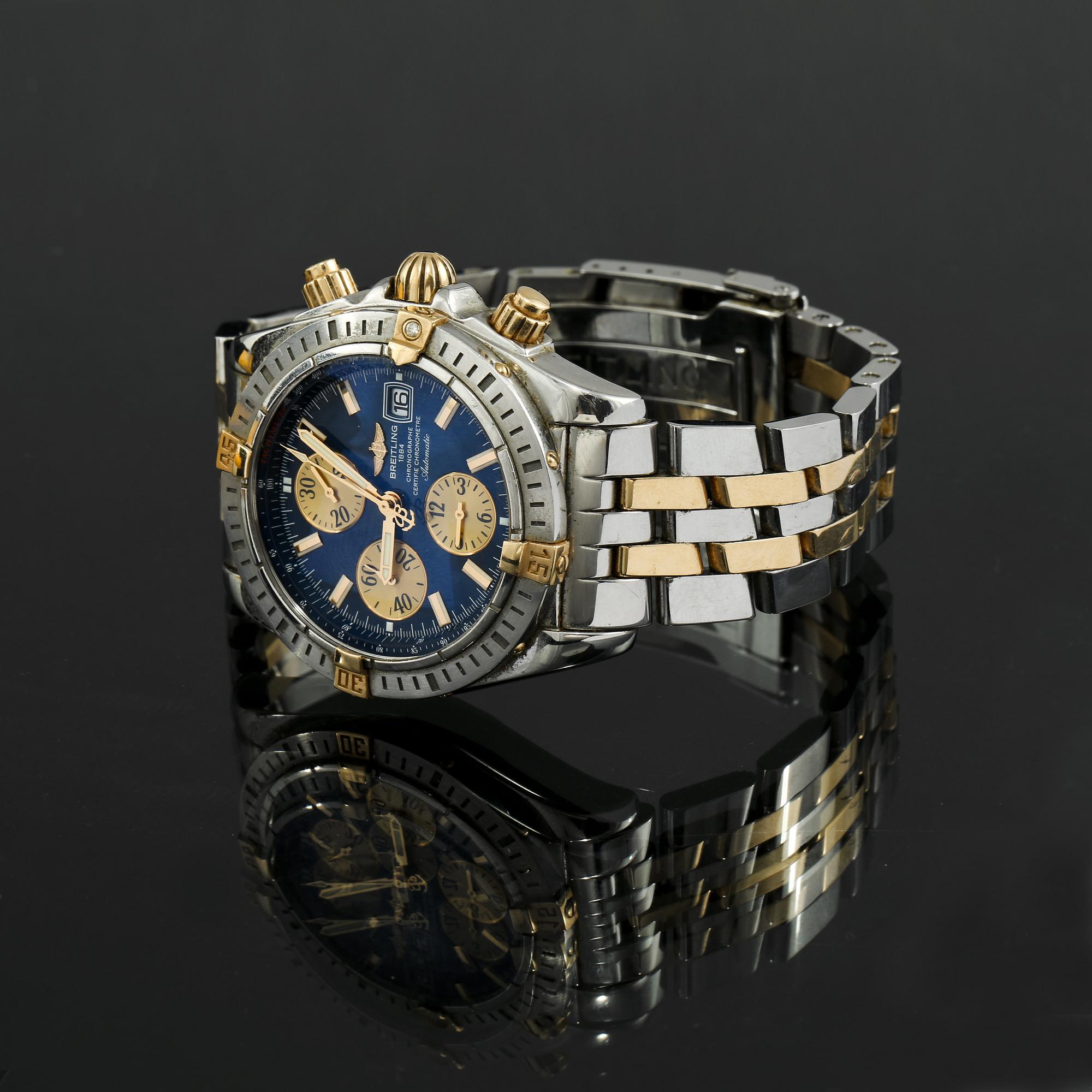 AMBANDSUR, herr, guld och stål, Breitling, 2000-tal.