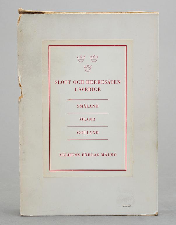 BOKVERK, 17 delar. Slott och herresäten i Sverige, Allhems Förlag, Malmö 1968-69.