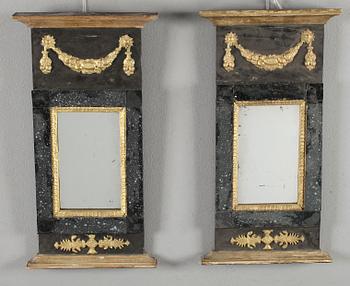 SPEGLAR, 1 par, empire, 1800-talets första hälft.