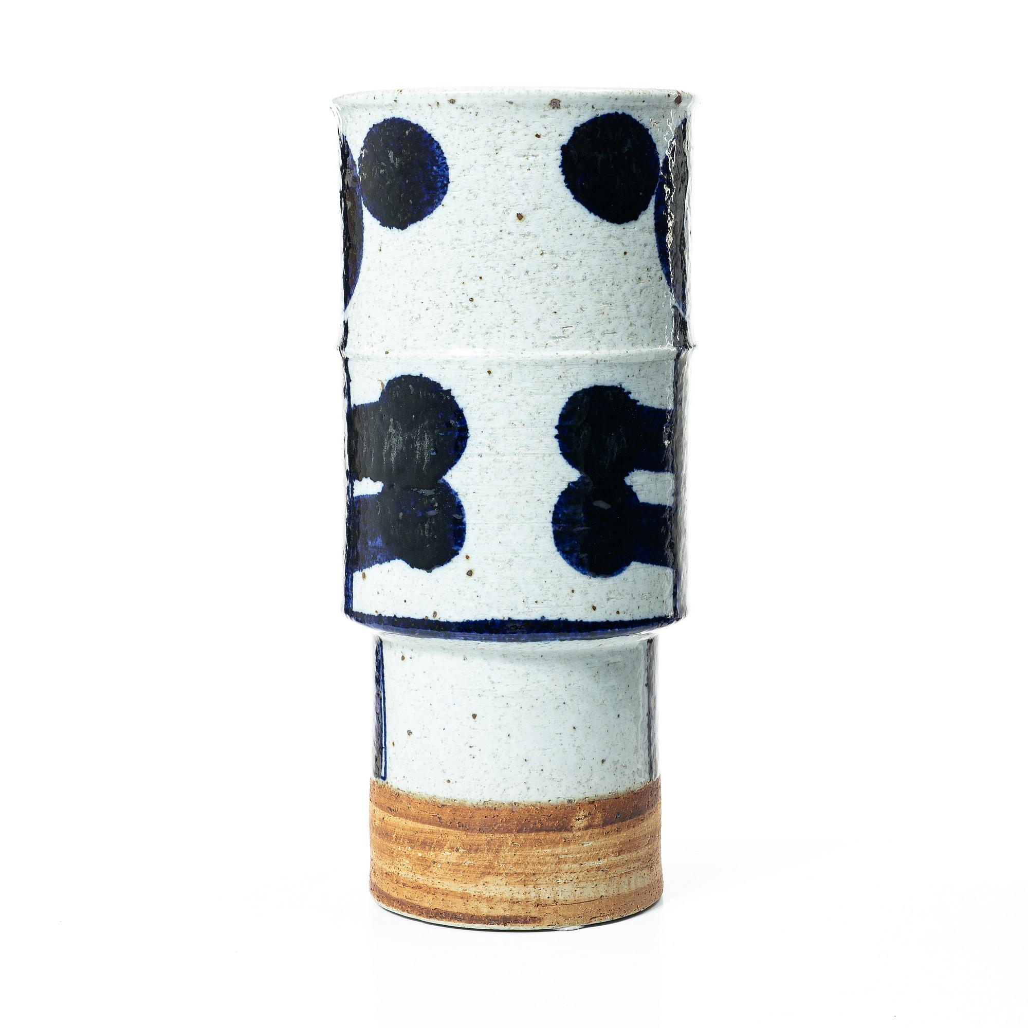 Inger Persson, Floor vase, stoneware, Rörstrand Ateljé, second half of the 20th century.