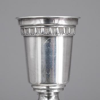 LJUSSTAKAR, ett par, silver, GAB, Stockholm, 1951, vikt ca 615 g.