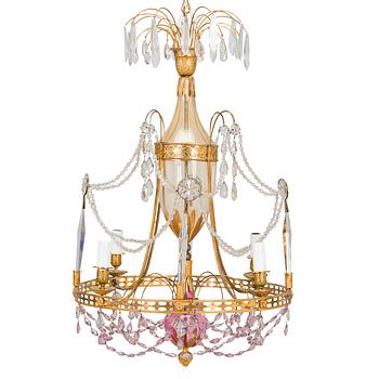 A late 18th-century chandelier, Saint Petersburg, Reign of Catherine the Great (1762-1796).