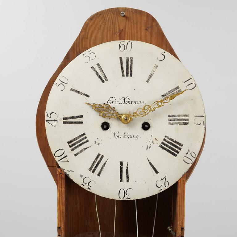 A long-case clock, Sweden,  18th/19th century.