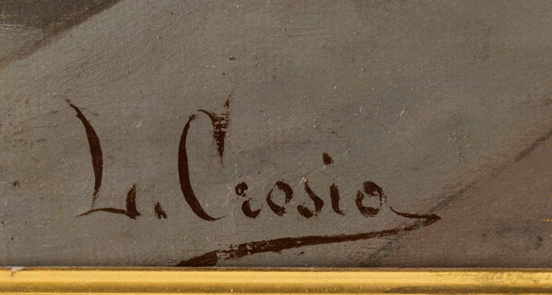 LUIGI CROSIO, oil on canvas, signed L. Crosio.