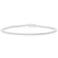 Tennisarmband 18K vitguld med briljantslipade diamanter.
