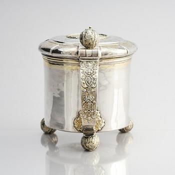 A Swedish 18th century parcel-gilt silver tankard, mark of Thomas Beckman the younger (active 1727-1765), Örebro.