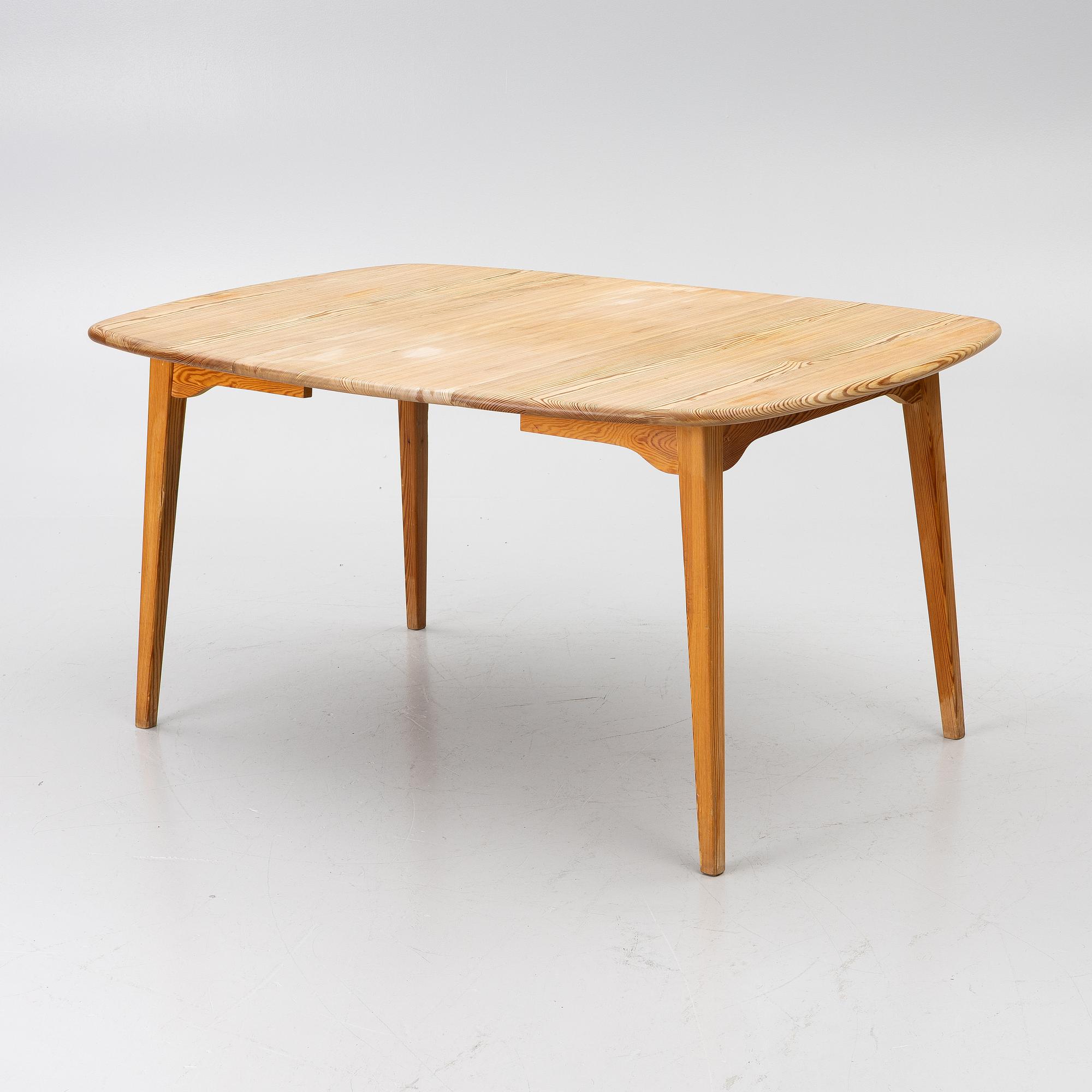 Göran Malmvall, 4 chairs and dining table, Karl Andersson & Söner and Svensk Fur.