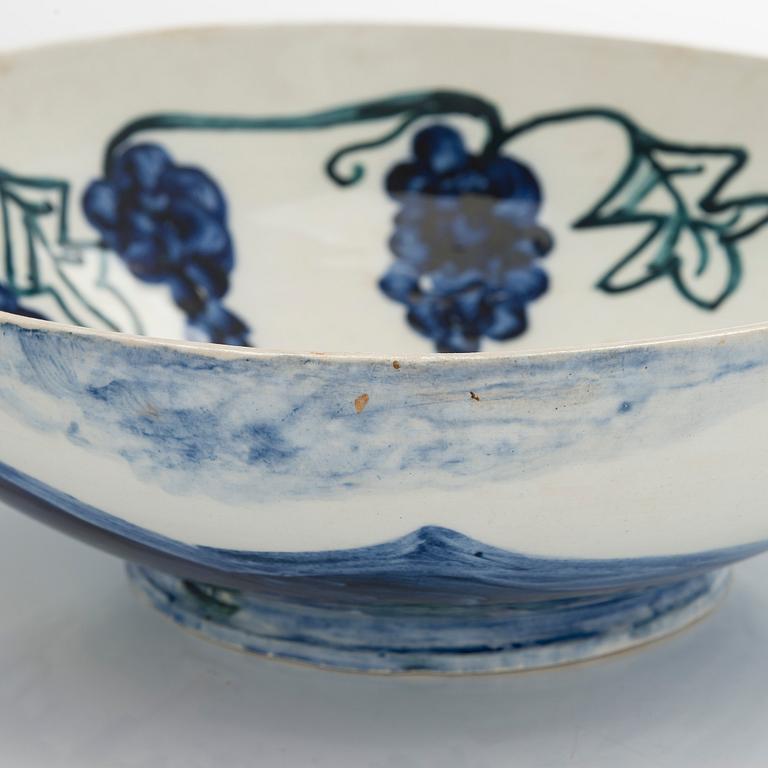 Gerda Thesleff, bowl, stoneware, signed GT Arabia.