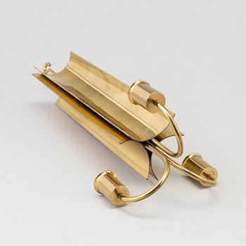 A brass ceiling lamp by Pierre Forsell, Skultuna, late 20th century.