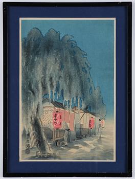 Eiichi Kotozuka, 'Supper Wagon' / 'The side of the canal', later part of the 20th century.