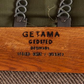 HANS J WEGNER, an oak 'GE-290' easy chair from Getama, Denmark.