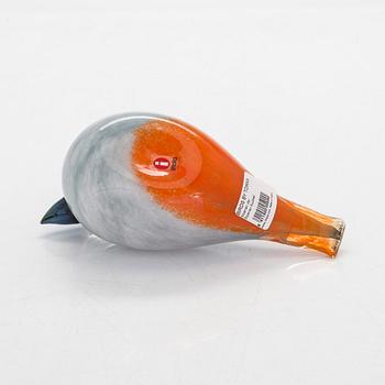 Oiva Toikka, glasfågel, signerad O. Toikka Nuutajärvi.