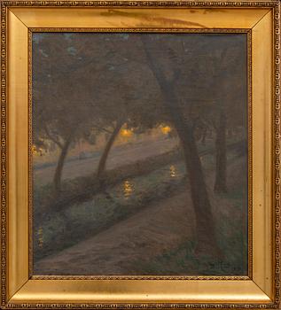 Bengt Hedberg, olja på duk, signerad, daterad 1910.