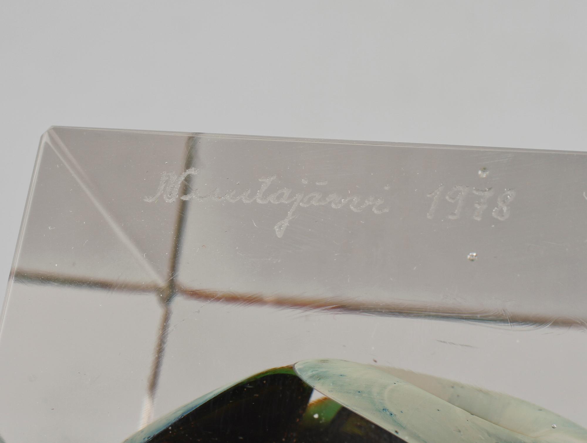 OBJEKT, glas, Oiva Toikka, Nuutajärvi, 1978.