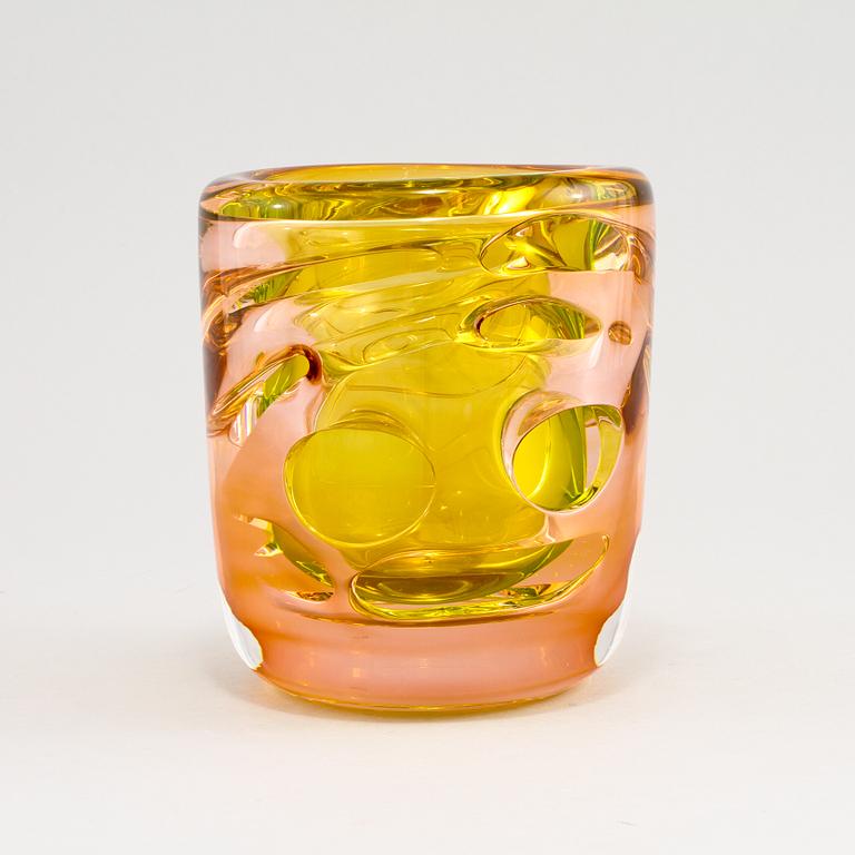 BENGT EDENFALK, vas, glas, unikat, signerad.