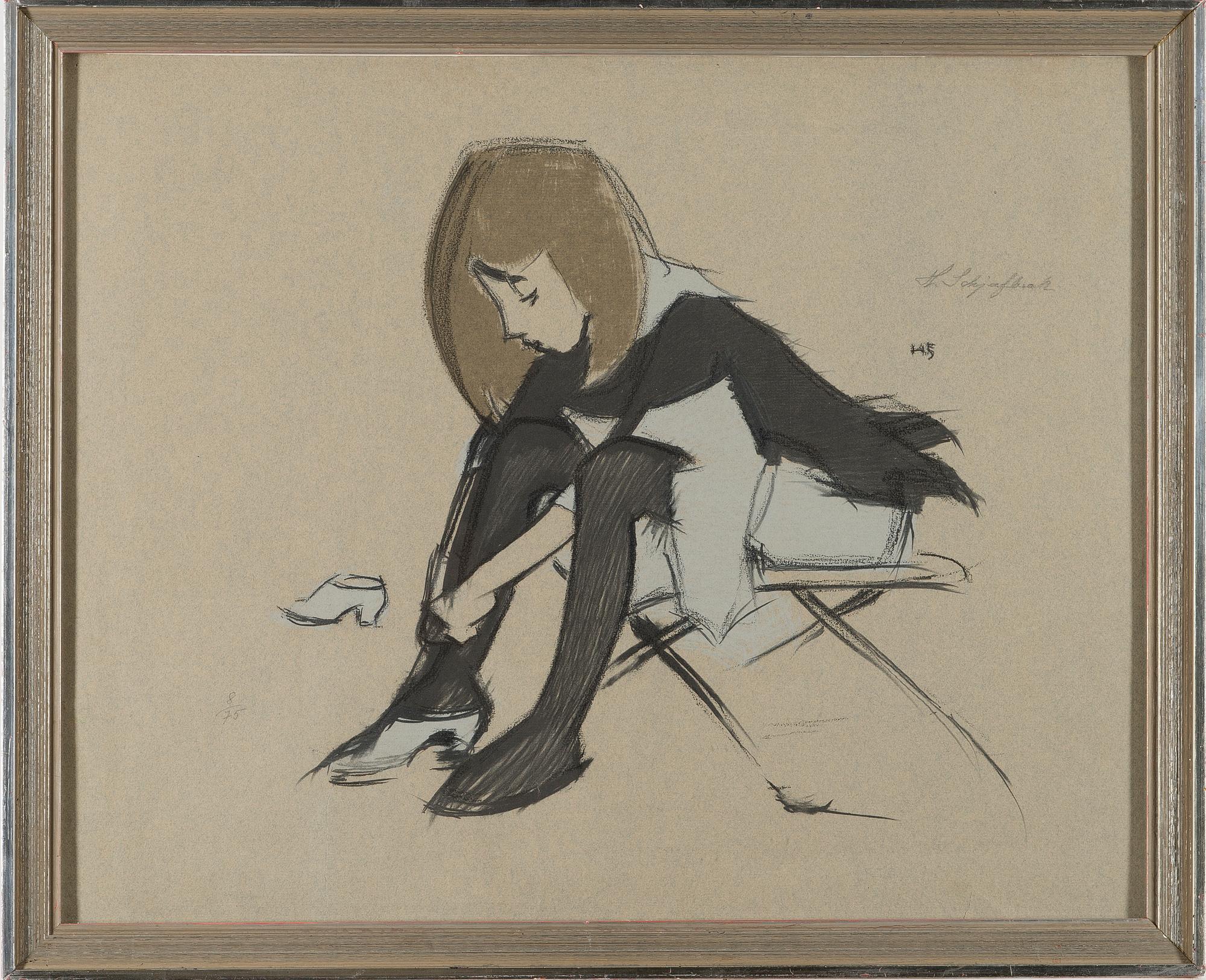 HELENE SCHJERFBECK, "SILK SHOE".