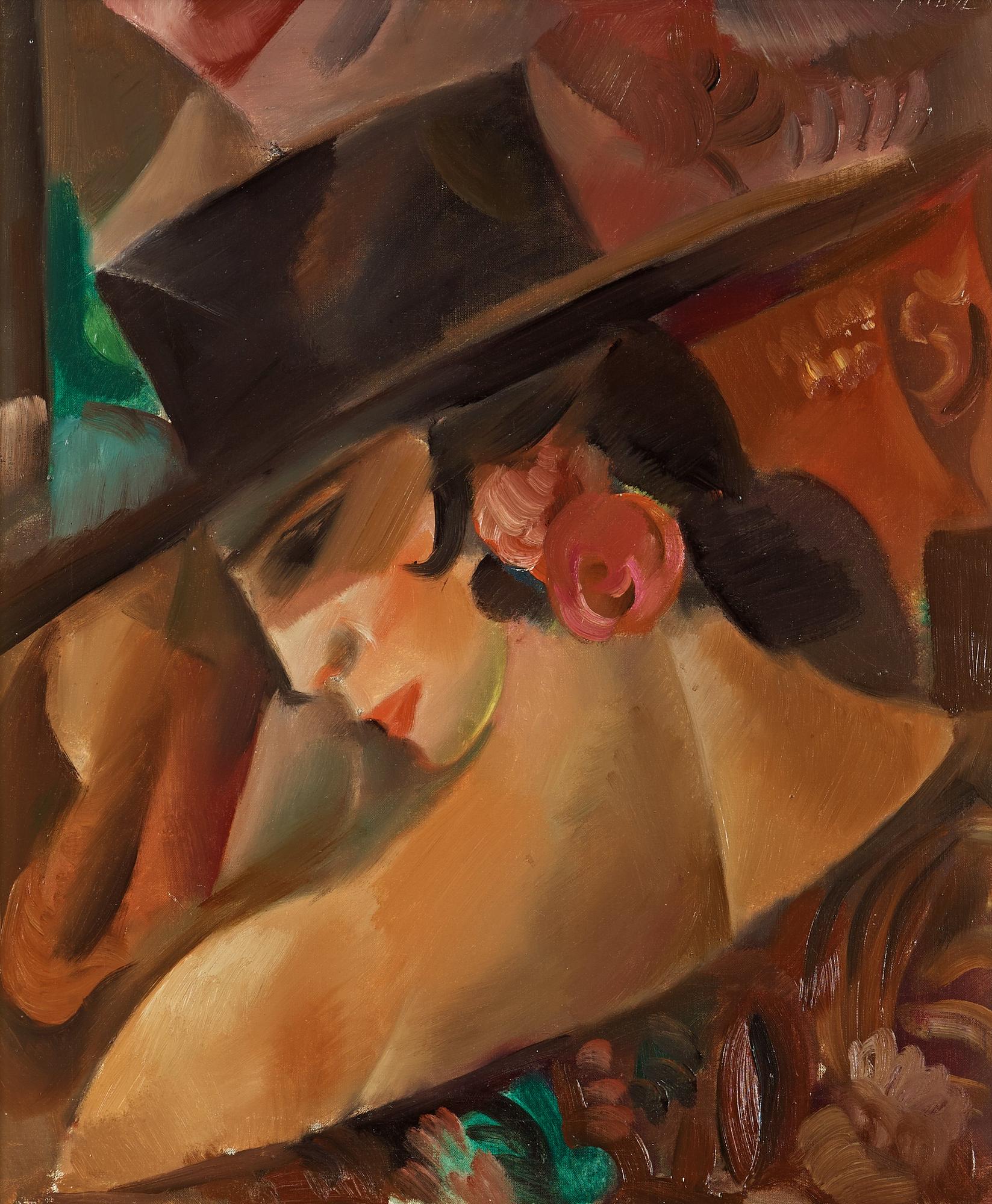 Jules Schyl, Spanjorska i svart hatt.