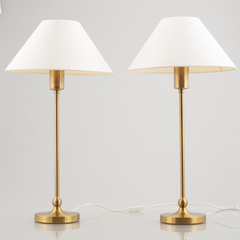 Josef Frank, a pair of model 2569 table lamps, Svenskt Tenn.