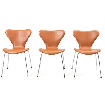 Arne Jacobsen, Chairs, 6, "Series 7", Fritz Hansen, Denmark.