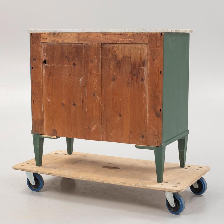 A Gustavian style chest of drawers, mid-20th century.