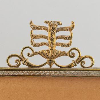 A bronze empire lithofany holder, first half of the 19th century.