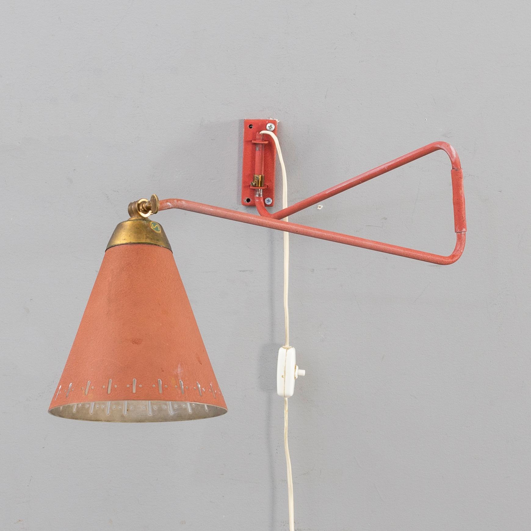 EWÅ vägglampa 1940-tal.