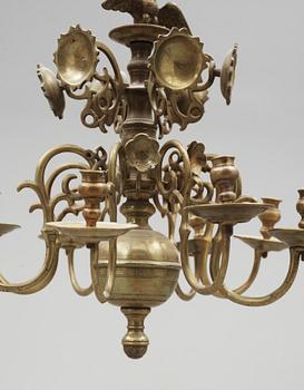 AMPEL, mässing, barock, 1700-tal. Höjd 55 cm.